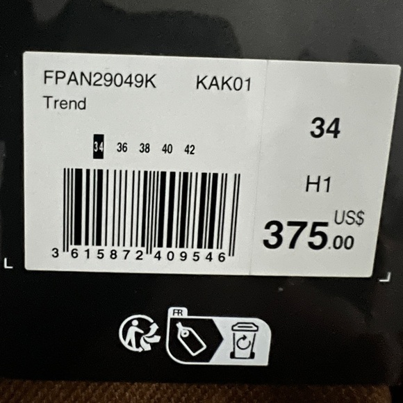 THE KOOPLES
Pressed-creases straight-leg mid-rise wool trousers- US 2 - FR 34 - Picture 8 of 8